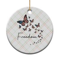 Butterfly Of Freedom American Pride Ceramic Ornament