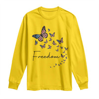 Butterfly Of Freedom American Pride Long Sleeve Shirt