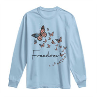 Butterfly Of Freedom American Pride Long Sleeve Shirt