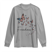 Butterfly Of Freedom American Pride Long Sleeve Shirt