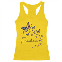 Butterfly Of Freedom American Pride Racerback Tank Top