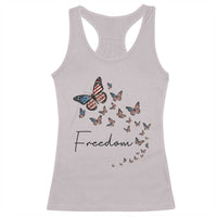 Butterfly Of Freedom American Pride Racerback Tank Top