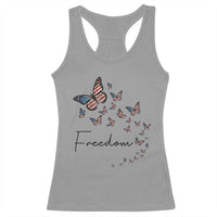 Butterfly Of Freedom American Pride Racerback Tank Top