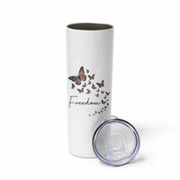 Butterfly Of Freedom American Pride Skinny Tumbler