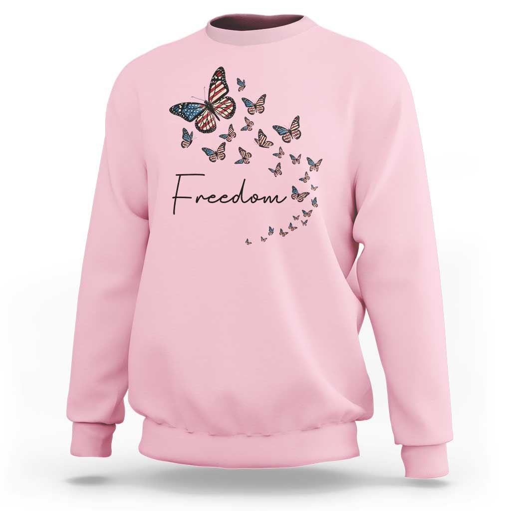 Butterfly Of Freedom American Pride Sweatshirt