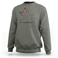 Butterfly Of Freedom American Pride Sweatshirt