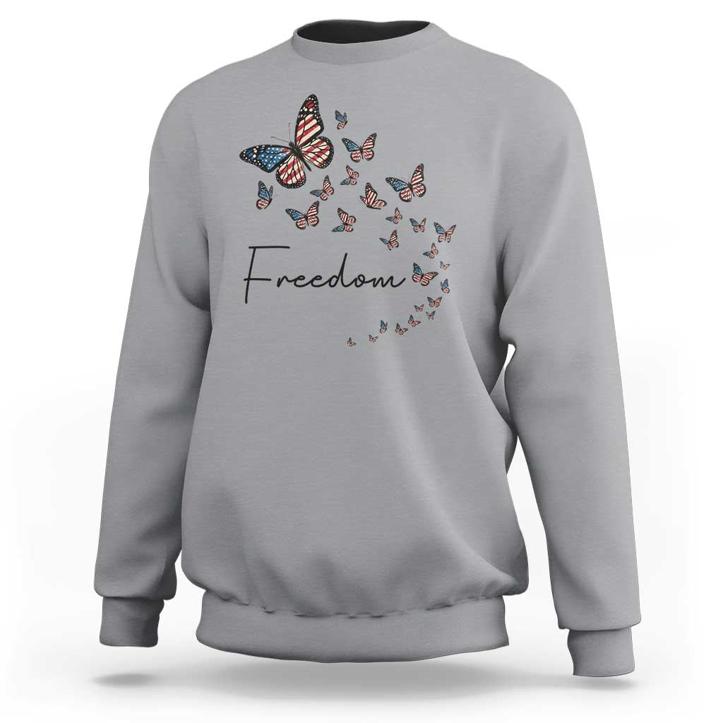 Butterfly Of Freedom American Pride Sweatshirt