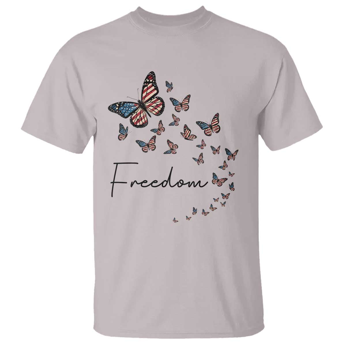 Butterfly Of Freedom American Pride T Shirt