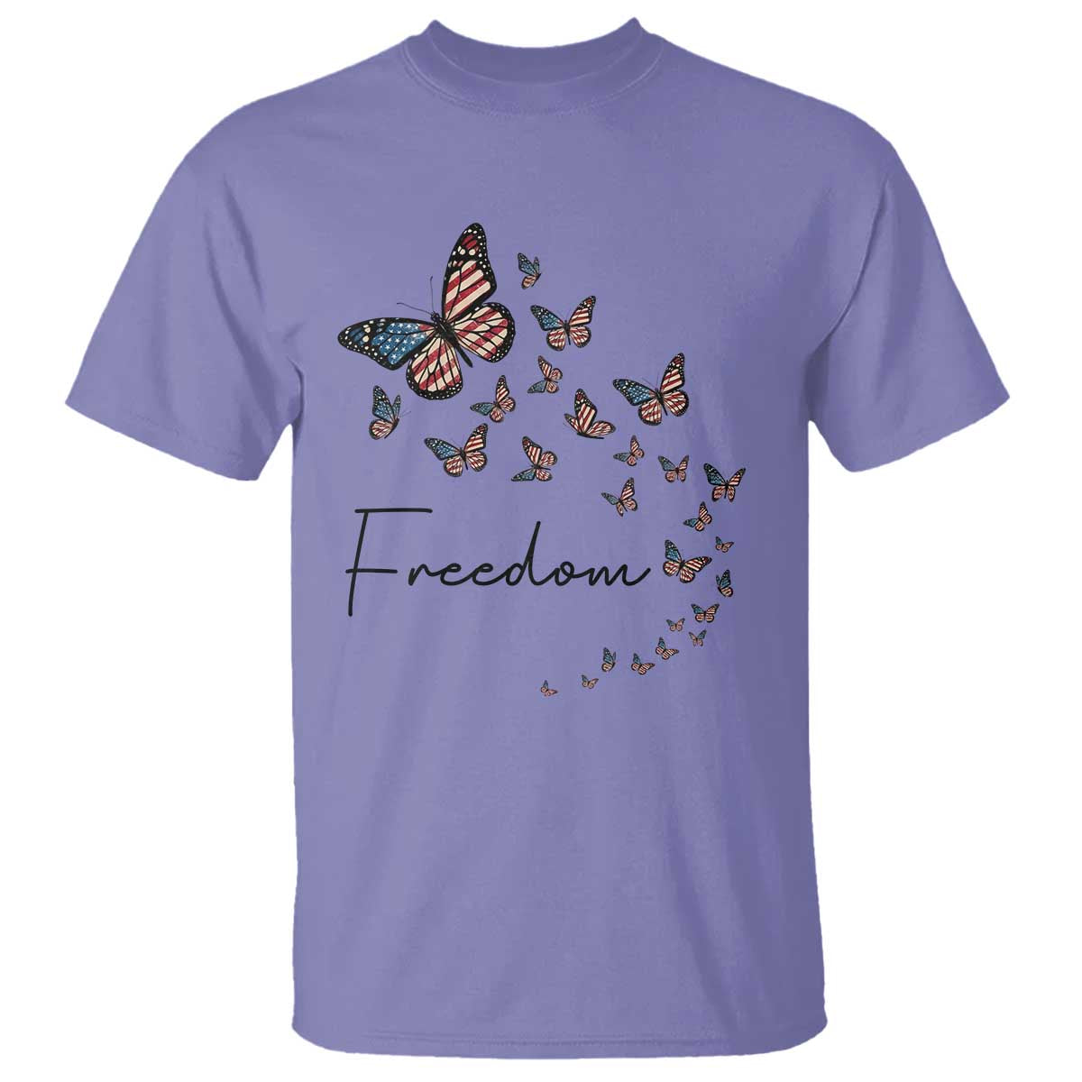 Butterfly Of Freedom American Pride T Shirt