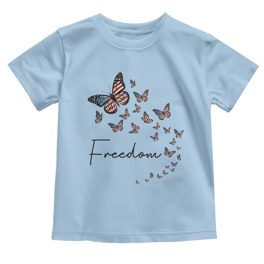 Butterfly Of Freedom American Pride Toddler T Shirt