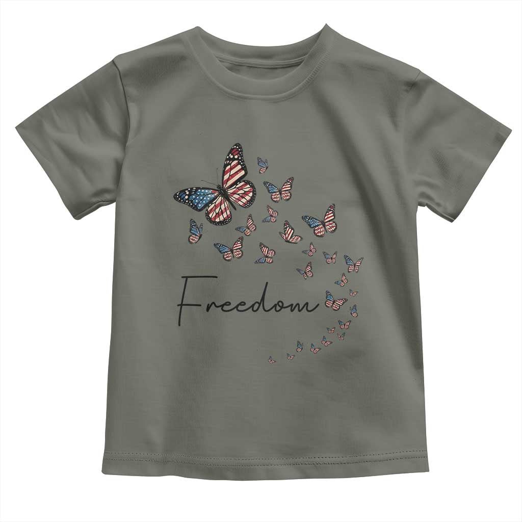 Butterfly Of Freedom American Pride Toddler T Shirt