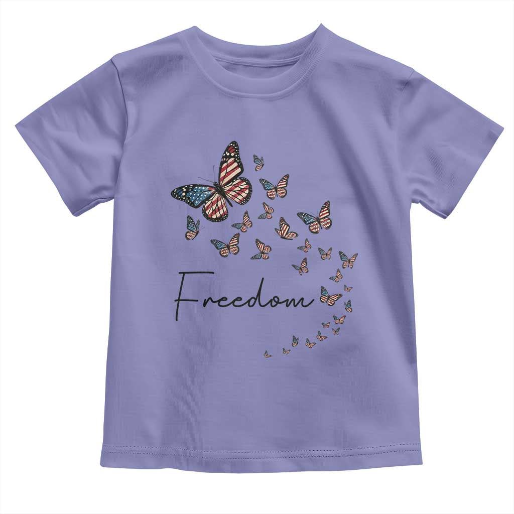 Butterfly Of Freedom American Pride Toddler T Shirt