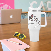 Butterfly Of Freedom American Pride Tumbler With Handle