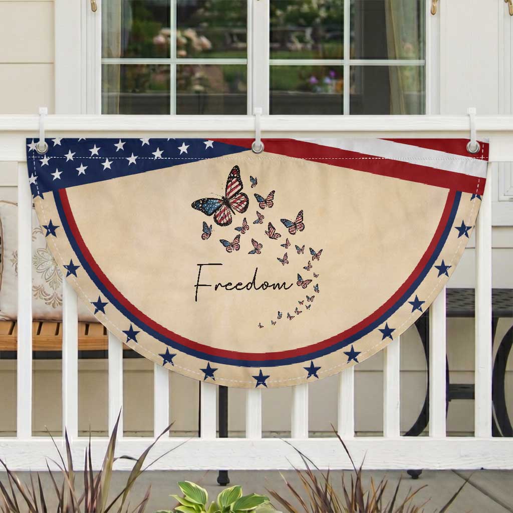 Butterfly Of Freedom American Pride Patriotic Fan Flag