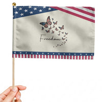 Butterfly Of Freedom American Pride Patriotic Handheld Flag