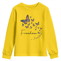 Butterfly Of Freedom American Pride Youth Sweatshirt