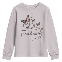 Butterfly Of Freedom American Pride Youth Sweatshirt