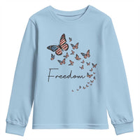 Butterfly Of Freedom American Pride Youth Sweatshirt