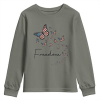 Butterfly Of Freedom American Pride Youth Sweatshirt