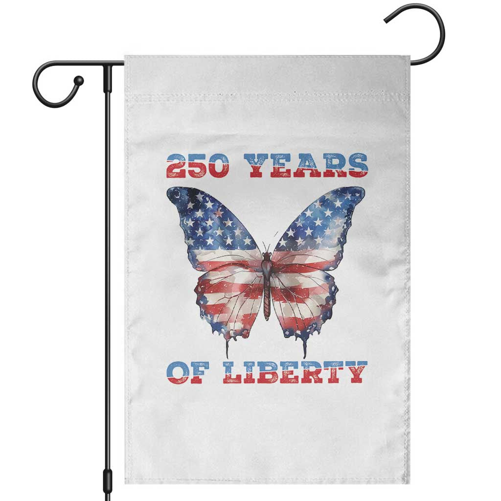 Patriotic Butterfly Garden Flag 250 Years Of Liberty