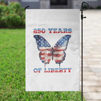 Patriotic Butterfly Garden Flag 250 Years Of Liberty