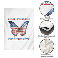 Patriotic Butterfly Garden Flag 250 Years Of Liberty