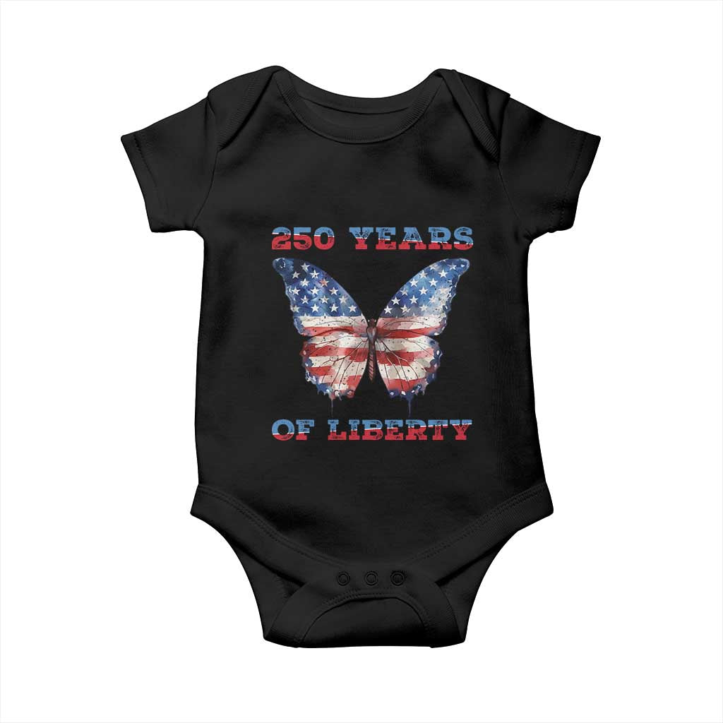 Patriotic Butterfly Baby Onesie 250 Years Of Liberty