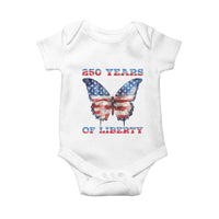 Patriotic Butterfly Baby Onesie 250 Years Of Liberty