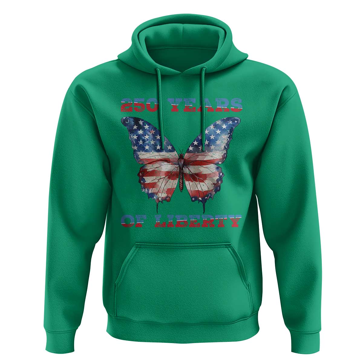 Patriotic Butterfly Hoodie 250 Years Of Liberty