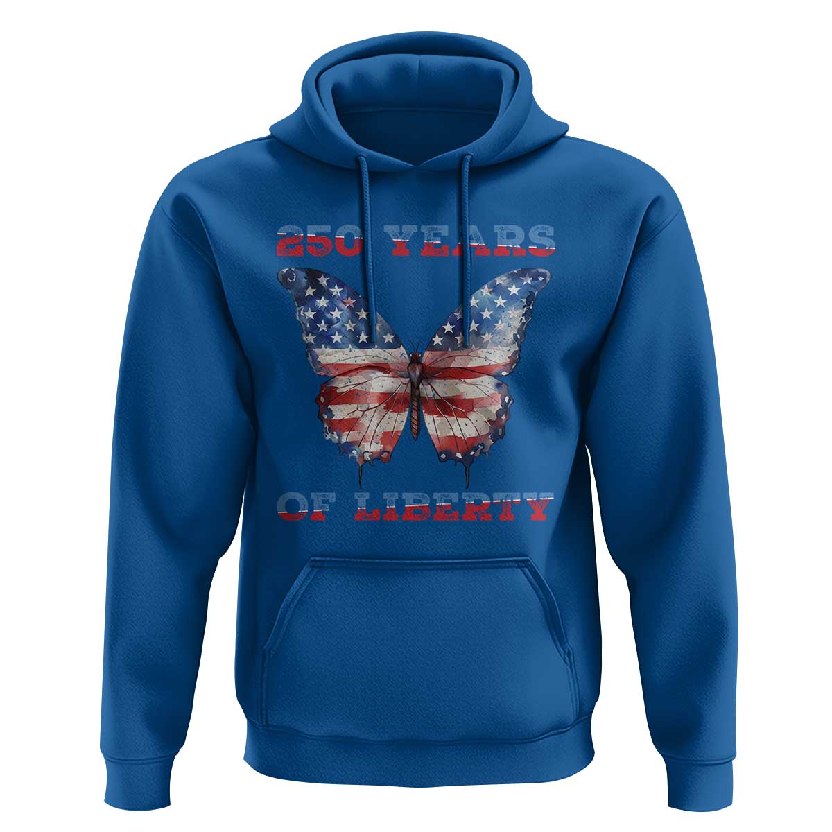 Patriotic Butterfly Hoodie 250 Years Of Liberty