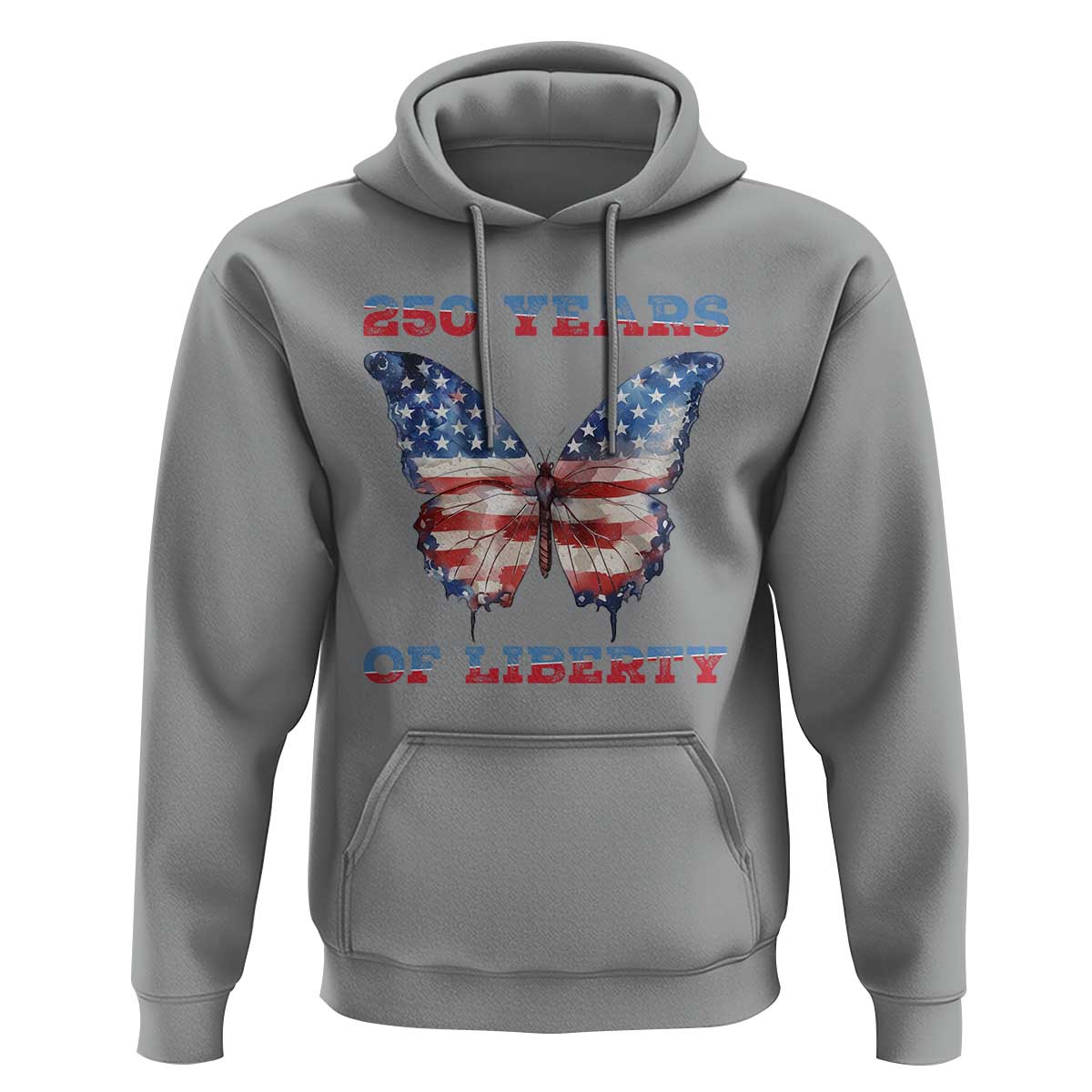 Patriotic Butterfly Hoodie 250 Years Of Liberty