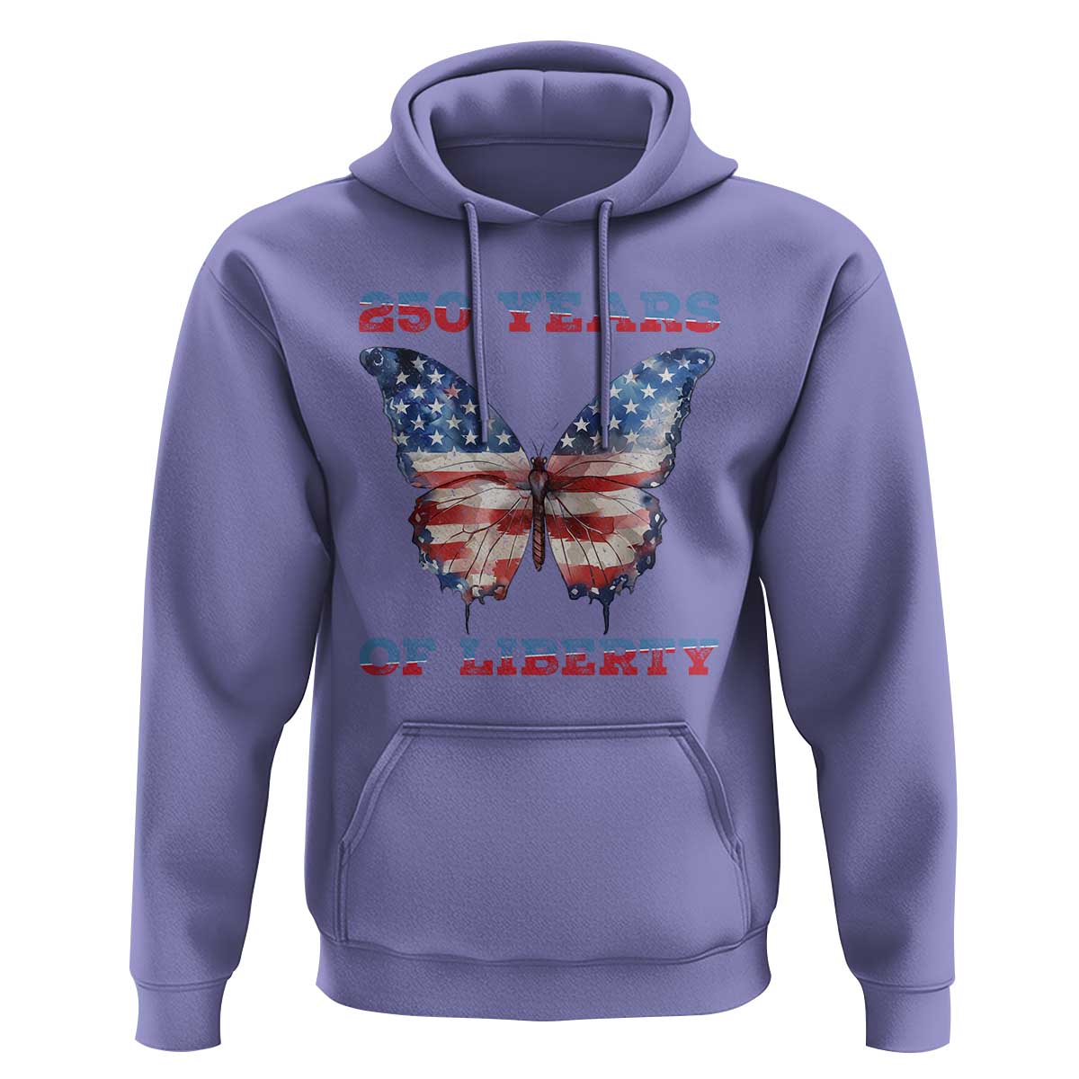 Patriotic Butterfly Hoodie 250 Years Of Liberty