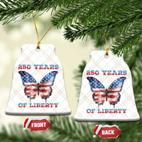 Patriotic Butterfly Ceramic Ornament 250 Years Of Liberty