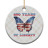 Patriotic Butterfly Ceramic Ornament 250 Years Of Liberty