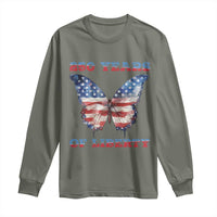 Patriotic Butterfly Long Sleeve Shirt 250 Years Of Liberty