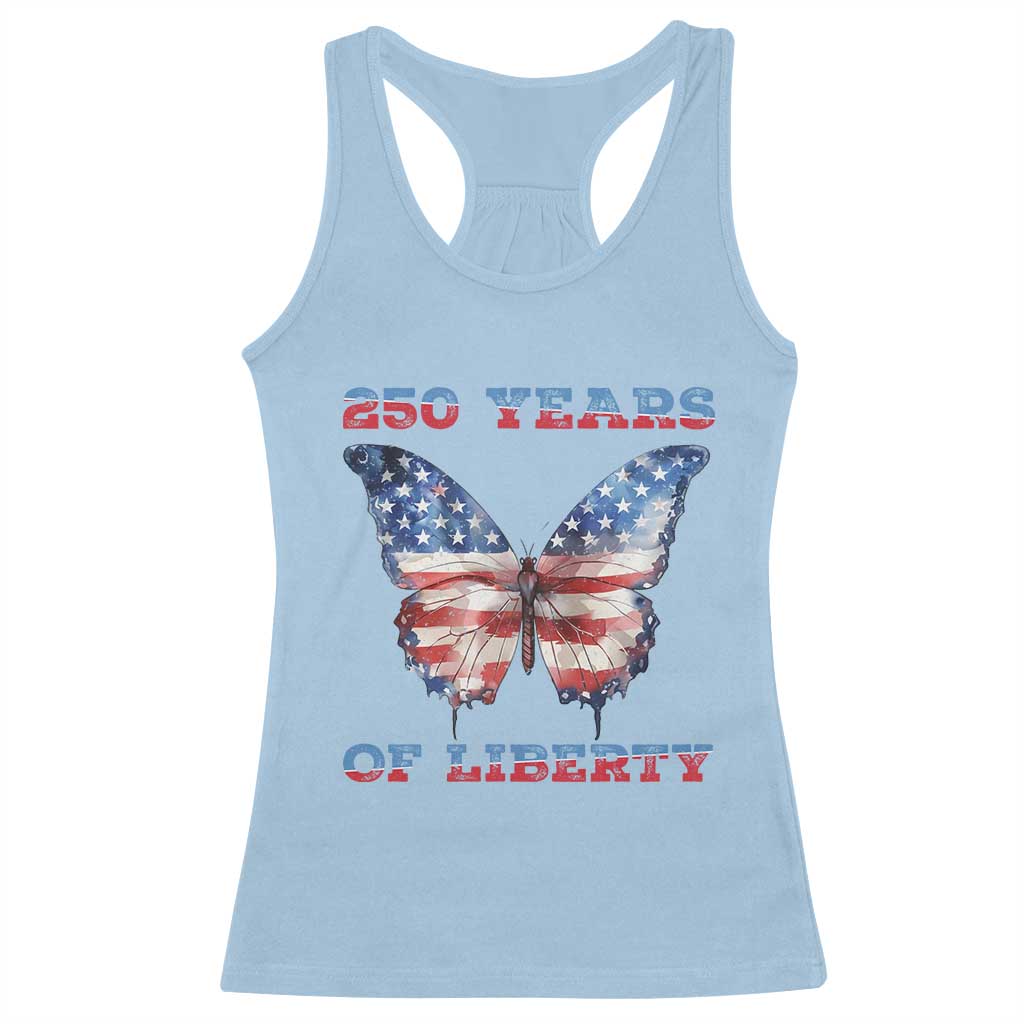 Patriotic Butterfly Racerback Tank Top 250 Years Of Liberty