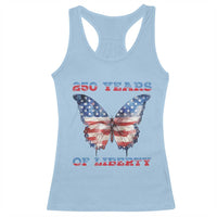 Patriotic Butterfly Racerback Tank Top 250 Years Of Liberty