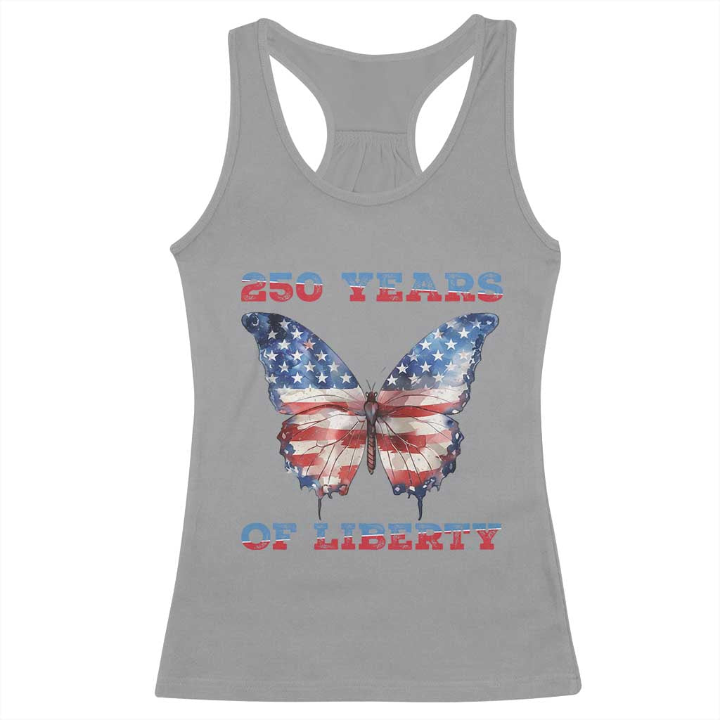 Patriotic Butterfly Racerback Tank Top 250 Years Of Liberty