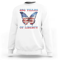 Patriotic Butterfly Sweatshirt 250 Years Of Liberty