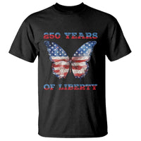 Patriotic Butterfly T Shirt 250 Years Of Liberty