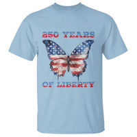 Patriotic Butterfly T Shirt 250 Years Of Liberty