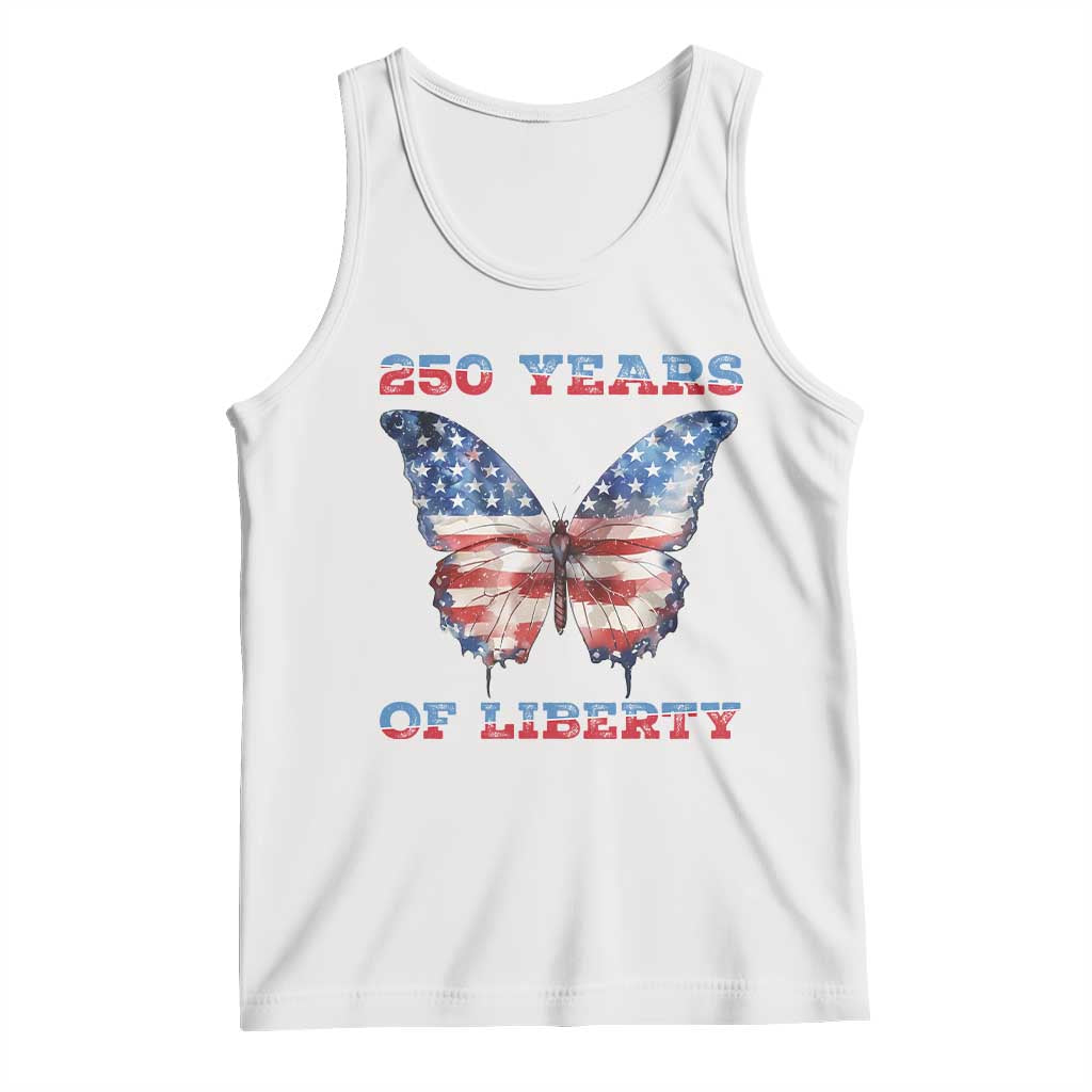 Patriotic Butterfly Tank Top 250 Years Of Liberty