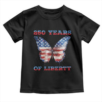 Patriotic Butterfly Toddler T Shirt 250 Years Of Liberty