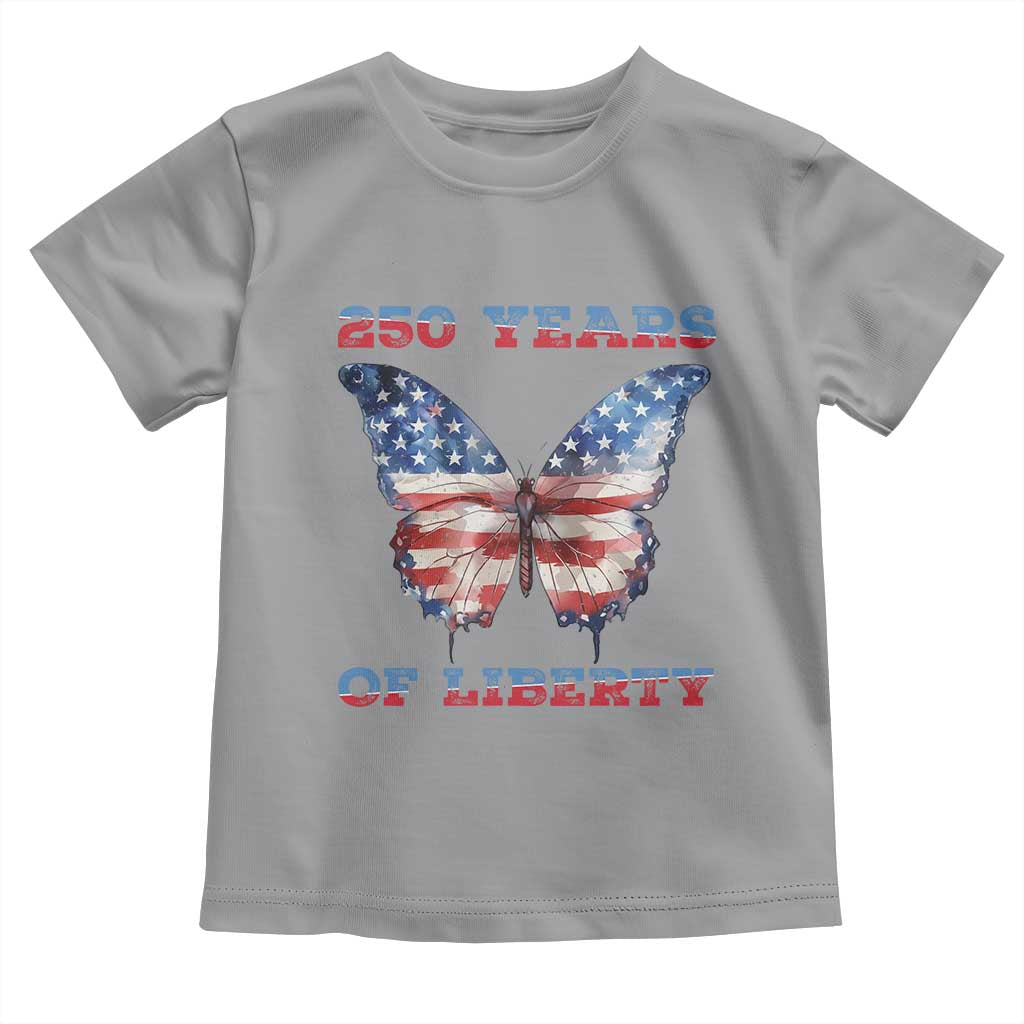 Patriotic Butterfly Toddler T Shirt 250 Years Of Liberty