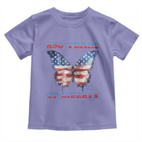 Patriotic Butterfly Toddler T Shirt 250 Years Of Liberty