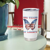 Patriotic Butterfly Tumbler Cup 250 Years Of Liberty