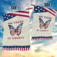 Patriotic Butterfly Garden Flag 250 Years Of Liberty