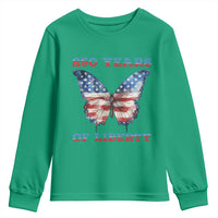 Patriotic Butterfly Youth Sweatshirt 250 Years Of Liberty