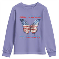 Patriotic Butterfly Youth Sweatshirt 250 Years Of Liberty