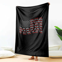 Vintage American Flag 50 States Throw Blanket Patriotic Gift